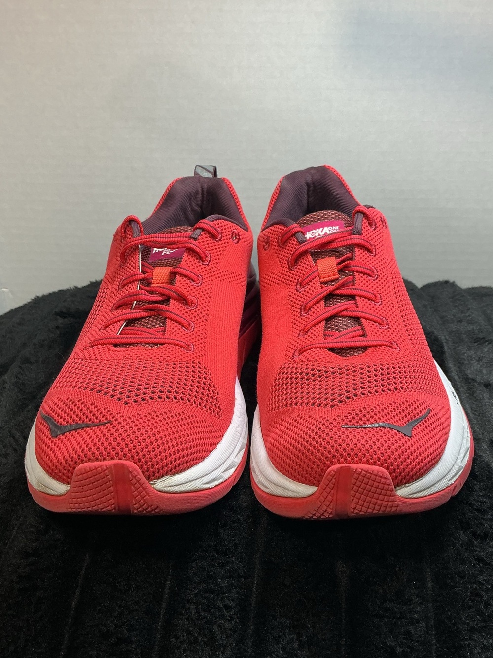 HOKA ONE ONE Mach 1 Women’s Size 9 Hibiscus Cherries Jubilee 1019280 Rare 2018 - Picture 12 of 15